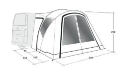 Outwell Lakecrest Drive Away Awning -Outwell || Vango || Fiamma Sales 111166 lakecrest drawing perspective2