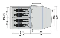 Outwell Rosedale 4PA Air Tent 19 Outwell Rosedale 4PA Air Tent -Outwell || Vango || Fiamma Sales 111178 rosedale 4pa drawing floorplan3