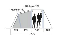 Outwell Rosedale 4PA Air Tent 16 Outwell Rosedale 4PA Air Tent -Outwell || Vango || Fiamma Sales 111178 rosedale 4pa drawing other4