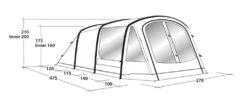 Outwell Rosedale 4PA Air Tent 18 Outwell Rosedale 4PA Air Tent -Outwell || Vango || Fiamma Sales 111178 rosedale 4pa drawing perspective2