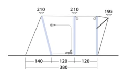 Outwell Wolfburg 380 Drive Away Air Awning -Outwell || Vango || Fiamma Sales 111247v22 063 720