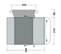 Outwell Wolfburg 380 Drive Away Air Awning -Outwell || Vango || Fiamma Sales 111247v23 062 720