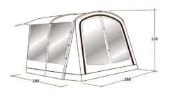 Outwell Universal Awning Size 1 -Outwell || Vango || Fiamma Sales 111290 universal awning size 1 drawing perspective2