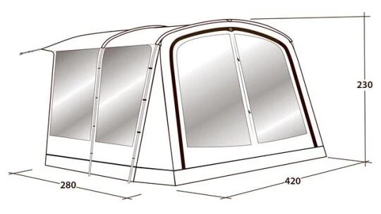 Outwell Universal Tent Awning Size 6 5 Outwell Universal Tent Awning Size 6 - Image 3