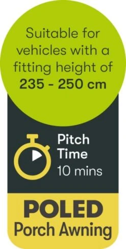 Quest Falcon 260 Poled Porch Caravan Awning -Outwell || Vango || Fiamma Sales a3501 9 fullsize