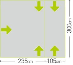 Quest Falcon 300 Low Poled Drive Away Awning -Outwell || Vango || Fiamma Sales a3507 7 midsize