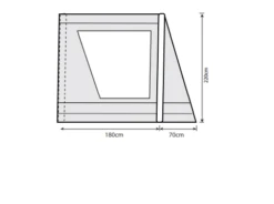 Outdoor Revolution Airedale 7.0SE / 9.0SE Front Porch Extension -Outwell || Vango || Fiamma Sales airedale 7se 9se front porch extension floorplan 1