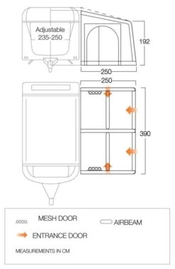 Vango Balletto Air 390 Elements ProShield 390 Awning -Outwell || Vango || Fiamma Sales balletto 390 floorplan v2 hi medium