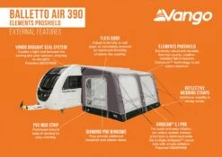 Vango Balletto Air 390 Elements ProShield 390 Awning -Outwell || Vango || Fiamma Sales balletto air 390 eps