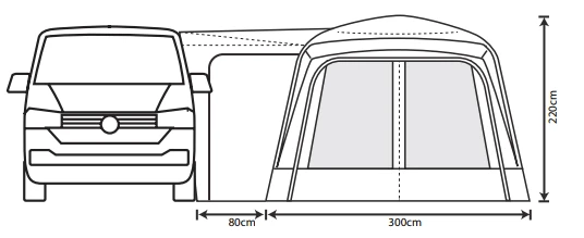 Outdoor Revolution Cayman F/G High Drive Away Awning 15 Outdoor Revolution Cayman F/G High Drive Away Awning - Image 13