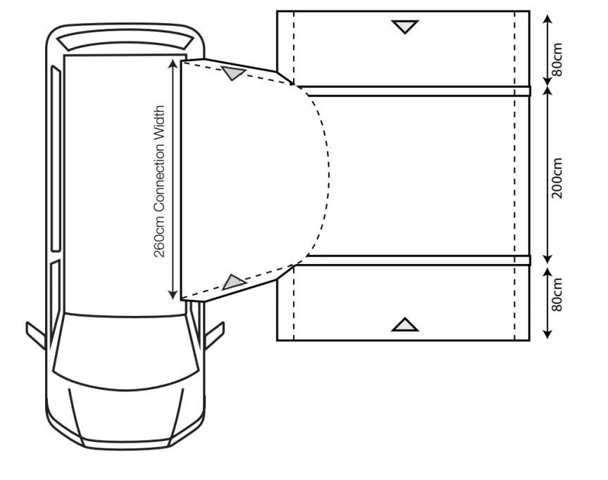 Outdoor Revolution Cayman Combo Air Mid Awning 4 Outdoor Revolution Cayman Combo Air Mid Awning - Image 2