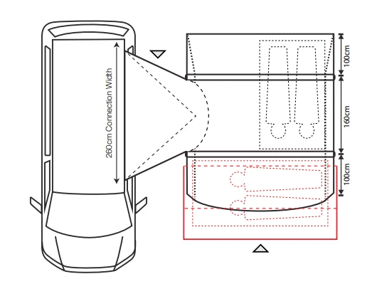 Outdoor Revolution Cayman Curl Air Mid Drive Away Awning 11 Outdoor Revolution Cayman Curl Air Mid Drive Away Awning - Image 9
