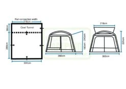 Outdoor Revolution Cayman Classic Low/Mid Drive Away Awning -Outwell || Vango || Fiamma Sales cayman spec