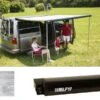 Fiamma F40Van 270 Awning For VW T5/T6 -Outwell || Vango || Fiamma Sales deep black f40 van 270 royal grey fabric