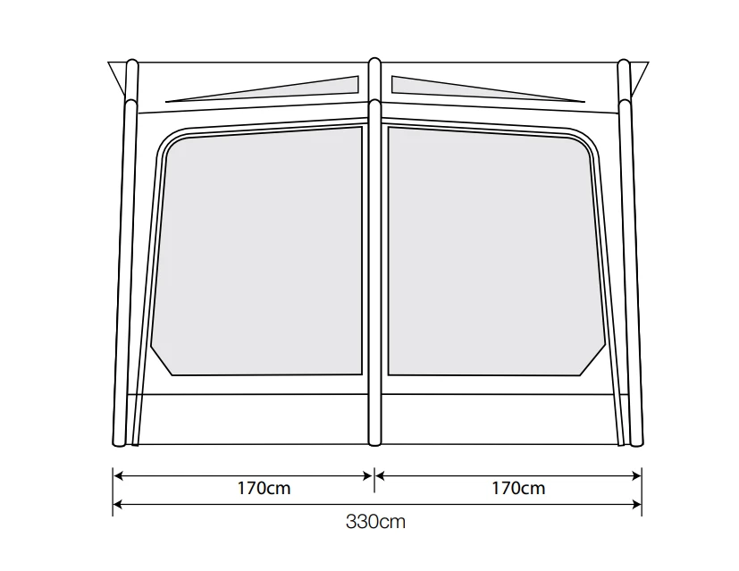 Outdoor Revolution Eclipse Pro 330 Caravan Awning 4 Outdoor Revolution Eclipse Pro 330 Caravan Awning - Image 2
