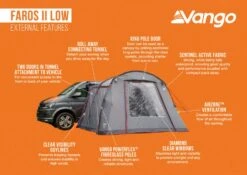 Vango Faros II Low Drive Away Awning -Outwell || Vango || Fiamma Sales faros ii low 1