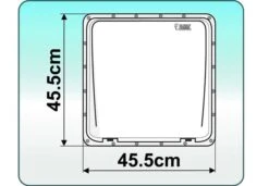 Fiamma 400 X 400 Roof Vent White -Outwell || Vango || Fiamma Sales fiamma vent plan2