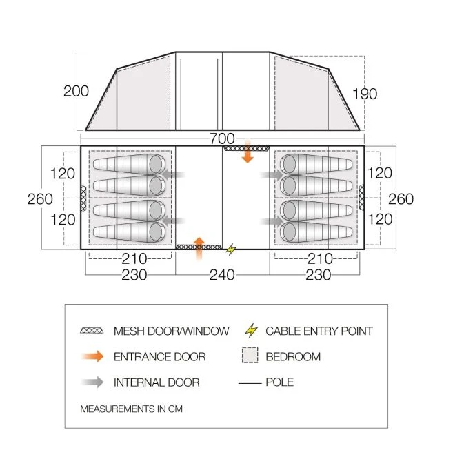 Vango Castlewood 800XL Tent Package 6 Vango Castlewood 800XL Tent Package - Image 4