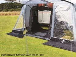 Sunncamp Swift 390 SC Caravan Awning -Outwell || Vango || Fiamma Sales inner tent inside swift 390 deluxe 5 amended np