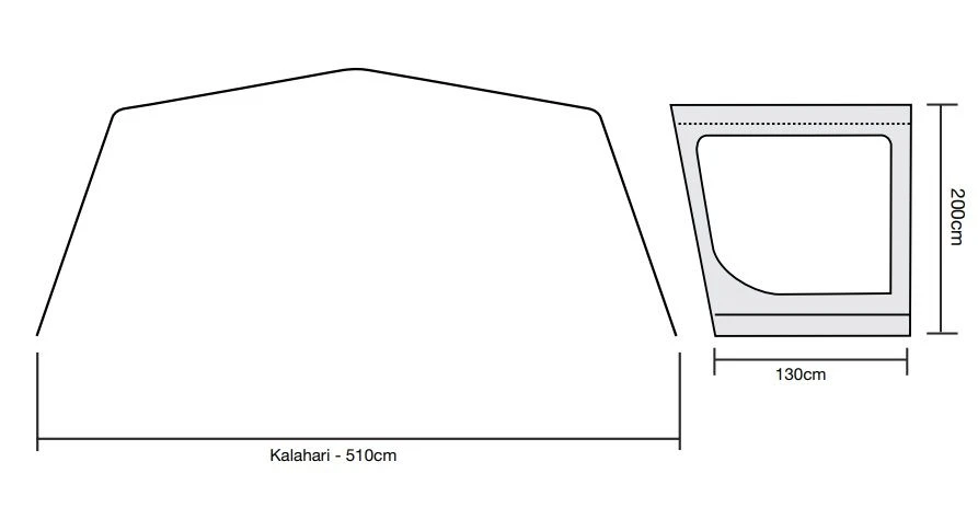 Outdoor Revolution Kalahari PC 7.0 Side Sun Wing 5 Outdoor Revolution Kalahari PC 7.0 Side Sun Wing - Image 3