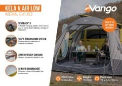 Vango Kela V Low Air Drive Away Awning -Outwell || Vango || Fiamma Sales kela v air low2
