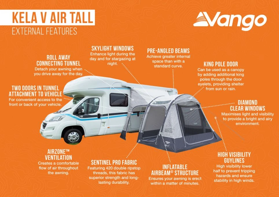 Vango Kela V Tall AirAway Drive Away Awning 11 Vango Kela V Tall AirAway Drive Away Awning - Image 9