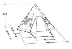 Robens Kiowa Tipi Tent -Outwell || Vango || Fiamma Sales kiowa tipi measurements
