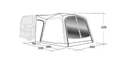 Outwell Milestone Dash Drive Away Awning -Outwell || Vango || Fiamma Sales milestone dash dimensions