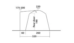 Outwell Milestone Dash Drive Away Awning -Outwell || Vango || Fiamma Sales milestone dash measurments