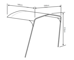 Outdoor Revolution Movelite T4E PC Front Canopy -Outwell || Vango || Fiamma Sales movelite pc canopy 1a