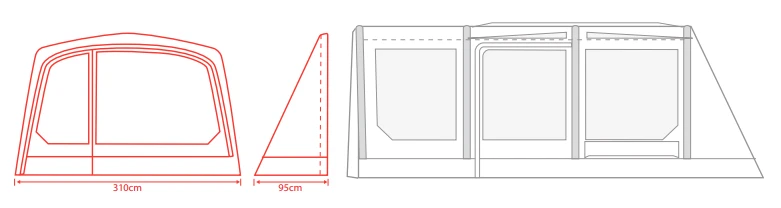Outdoor Revolution Movelite T4E PC Zip On Porch Door 5 Outdoor Revolution Movelite T4E PC Zip On Porch Door - Image 3