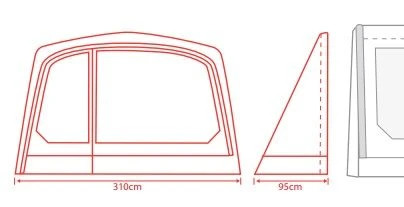 Outdoor Revolution Movelite T4E PC Zip On Porch Door 4 Outdoor Revolution Movelite T4E PC Zip On Porch Door - Image 2