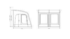 Outdoor Revolution Sportlite Caravan/Motorhome Air 320L Awning 31 Outdoor Revolution Sportlite Caravan/Motorhome Air 320L Awning -Outwell || Vango || Fiamma Sales orca1001 floorplan