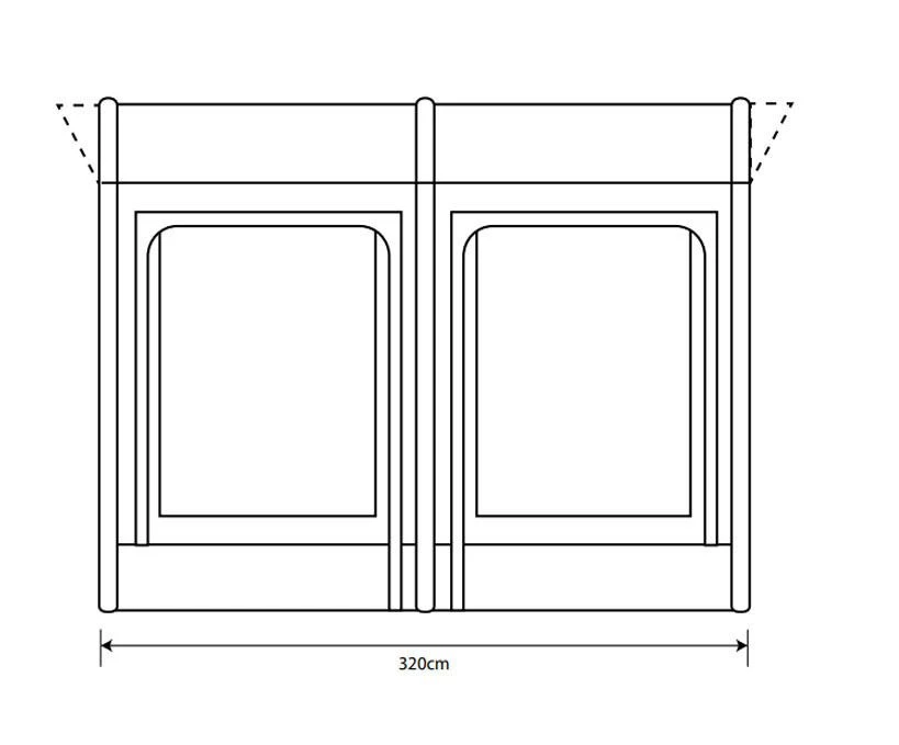 Outdoor Revolution Sportlite Caravan/Motorhome Air 320L Awning 4 Outdoor Revolution Sportlite Caravan/Motorhome Air 320L Awning - Image 2