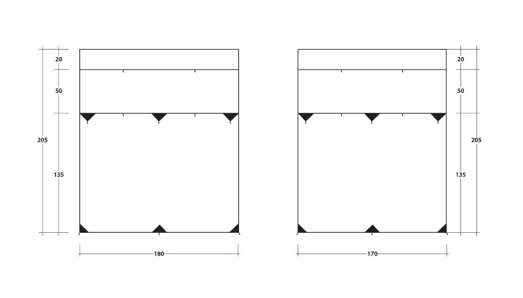 Outwell Fallcrest Side Panel Set 5 Outwell Fallcrest Side Panel Set - Image 3