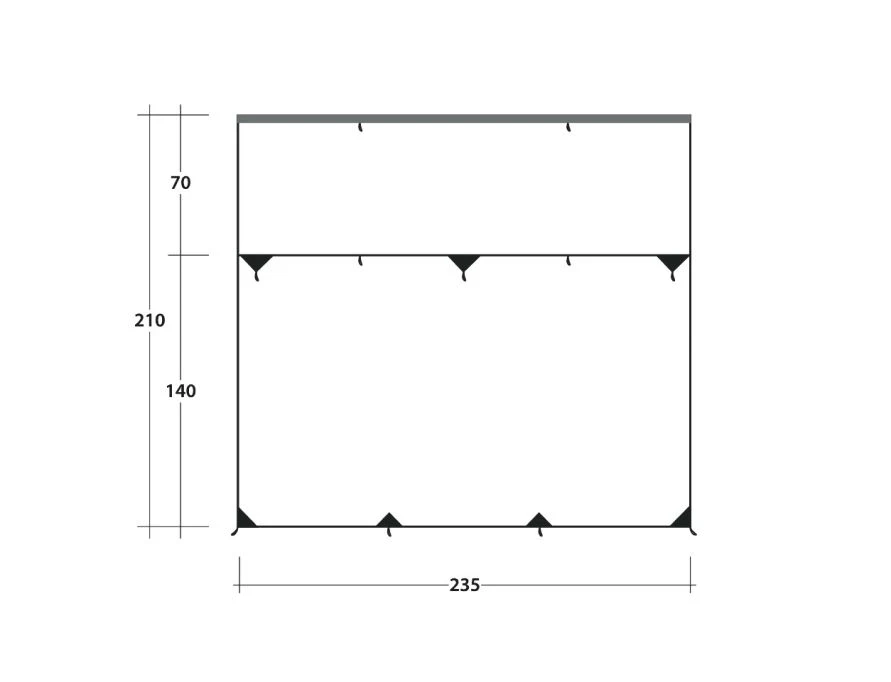 Outwell Hillcrest Tarp Awning 4 Outwell Hillcrest Tarp Awning - Image 2