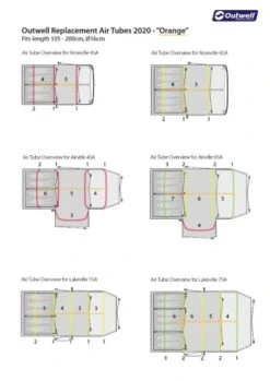 Outwell Air Repair Tube Orange 105cm - 200cm -Outwell || Vango || Fiamma Sales outwell tube kit orange