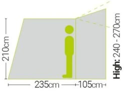 Quest Falcon 300 High Poled Drive Away Awning -Outwell || Vango || Fiamma Sales quest falcon 300 poled drive away awning high 3