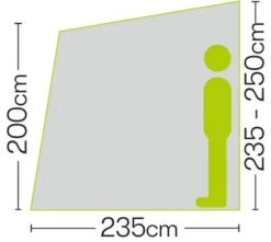 Quest Falcon 325 Poled Porch Caravan Awning -Outwell || Vango || Fiamma Sales quest falcon 325 poled porch caravan awning dimensions