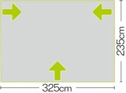 Quest Falcon 325 Poled Porch Caravan Awning -Outwell || Vango || Fiamma Sales quest falcon 325 poled porch caravan awning height