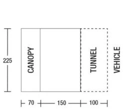 Sunncamp Silhouette Motor Plus 225 Drive Away Awning -Outwell || Vango || Fiamma Sales silhouette motor 225 plus floor plan