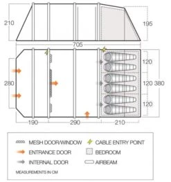 Vango Stargrove II Air TC 600XL Tent 9 Vango Stargrove II Air TC 600XL Tent -Outwell || Vango || Fiamma Sales stargrove ii air tc 600xl