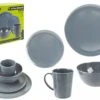 Summit 16 Piece Melamine Dining Set In Grey