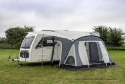 Sunncamp Swift Deluxe 325 SC Caravan Awning -Outwell || Vango || Fiamma Sales swift deluxe 325 sc with side sun canopy 1