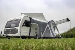Sunncamp Swift Deluxe 325 SC Caravan Awning -Outwell || Vango || Fiamma Sales swift deluxe 325 sc with side sun canopy 7