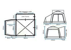 Outdoor Revolution Turismo XLS 2 Drive Away Awning -Outwell || Vango || Fiamma Sales turismo 7