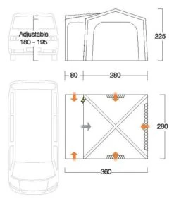 Vango Agora VW Air Drive Away Awning -Outwell || Vango || Fiamma Sales vango 2021 awnings floorplan agora vwmain