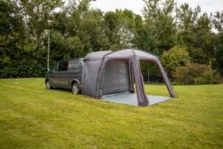 Vango Tailgate Hub Low Awning -Outwell || Vango || Fiamma Sales vango grey awning with red lining
