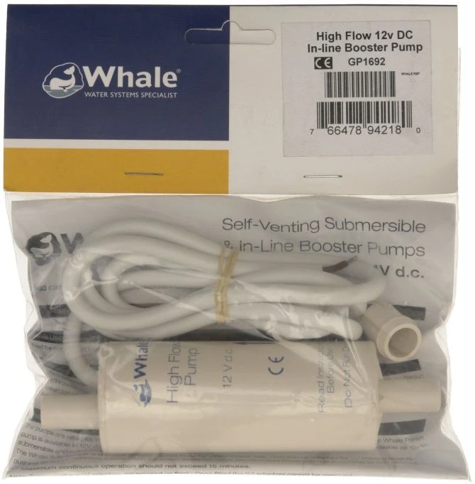 Whale Inline Booster High Flow Pump 4 Whale Inline Booster High Flow Pump - Image 2