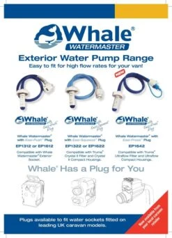 Whale Watermaster EP1612 High Flow Pump -Outwell || Vango || Fiamma Sales whalewatermasterpumprange 0414 page 001